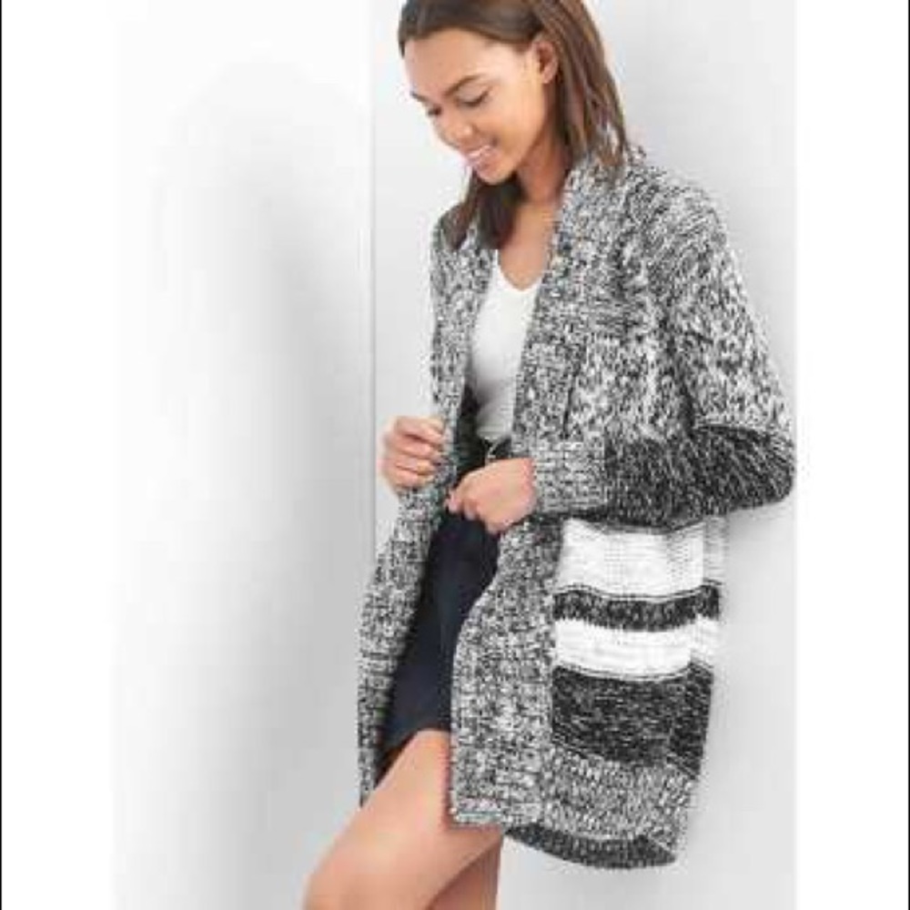 GAP Chunky Knit Open Cardigan, XS